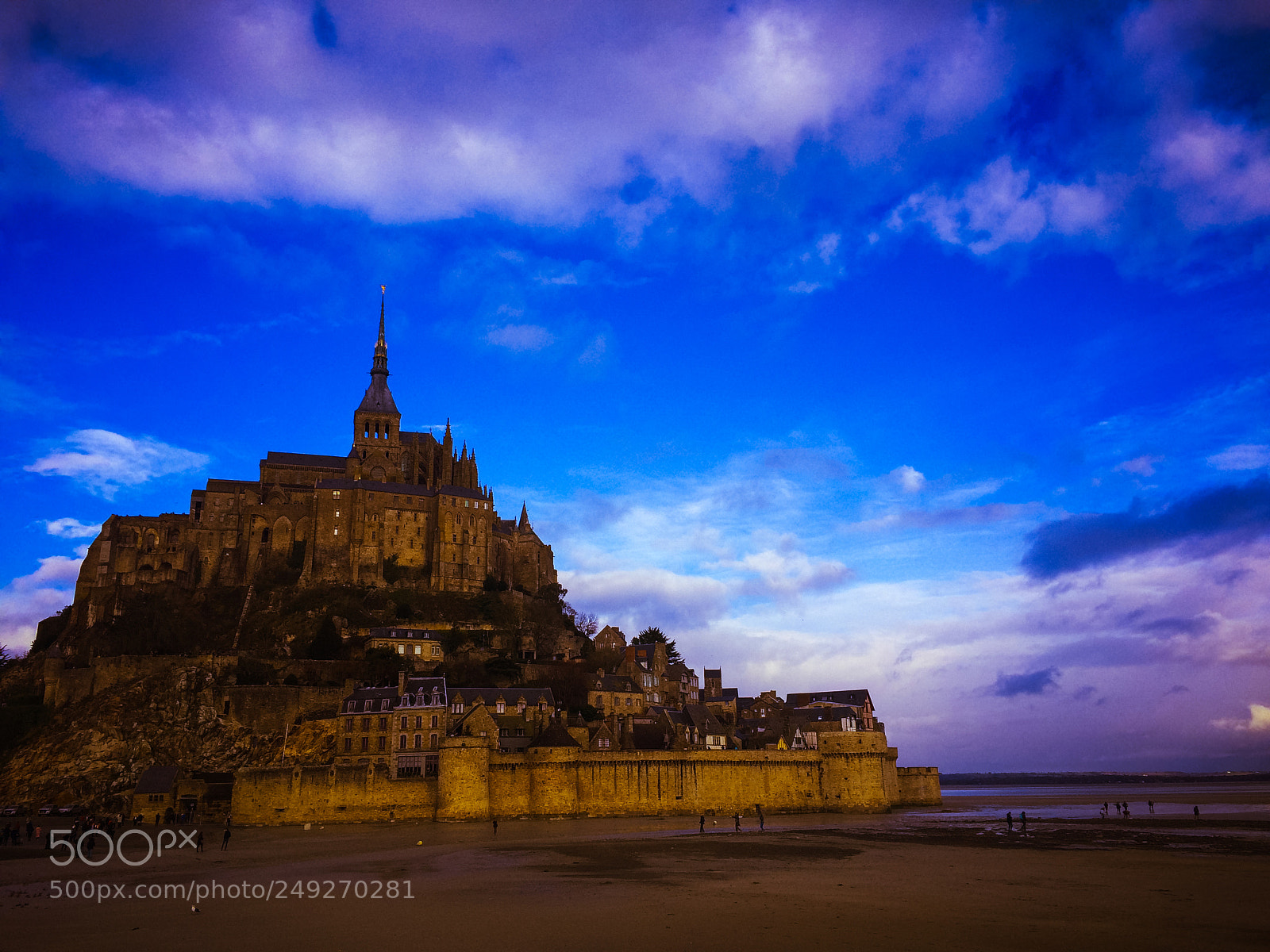 Apple iPhone 5s sample photo. Mont saint michel blue photography