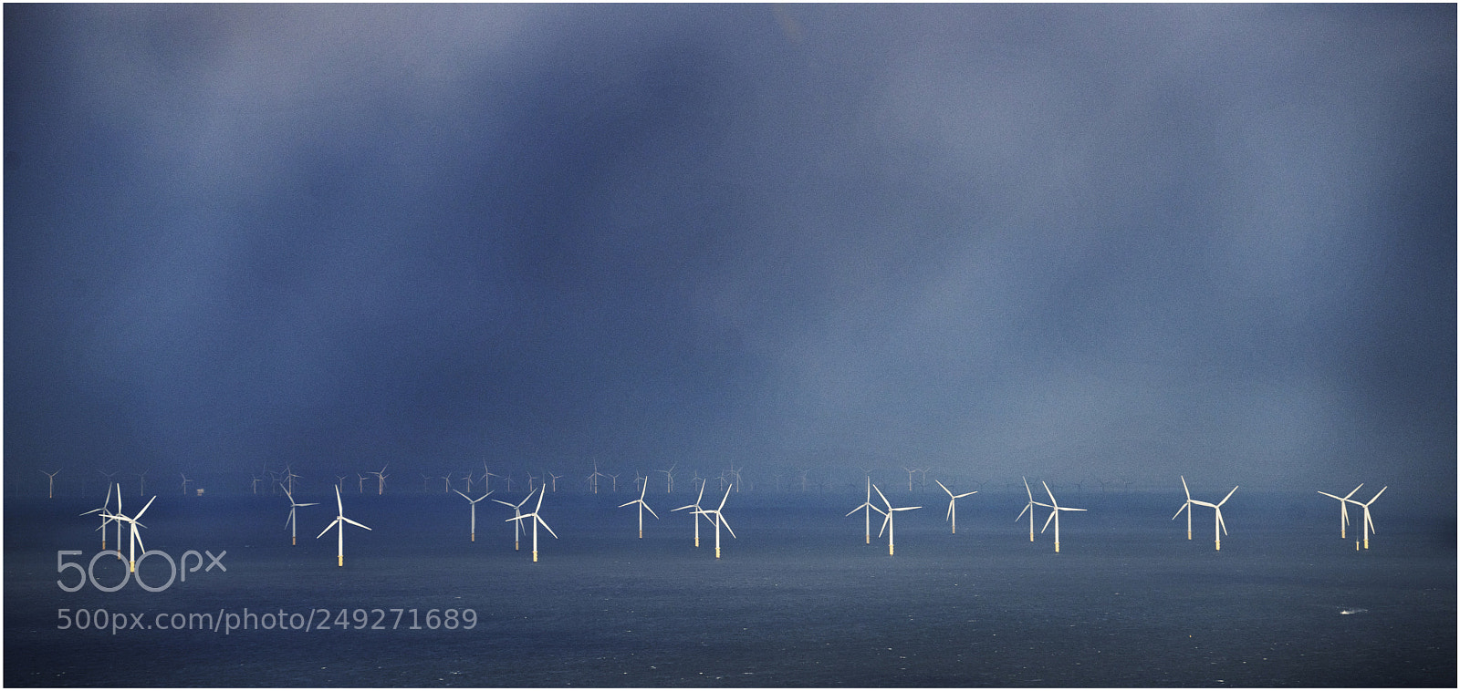 Sony a7R II sample photo. The windfarm photography