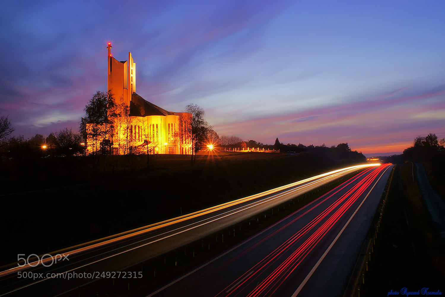 Sony Alpha DSLR-A300 sample photo. Church by the road photography