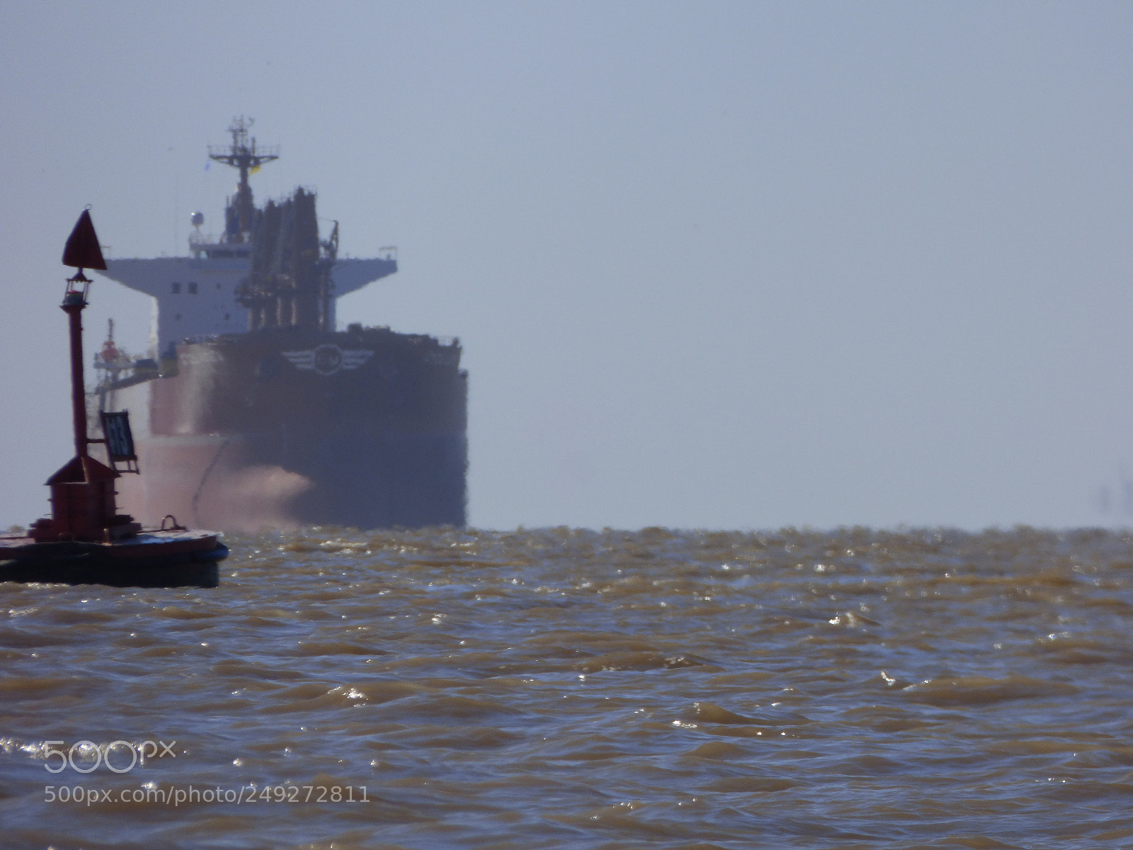 Panasonic Lumix DMC-FZ70 sample photo. Bulk carrier parked. photography