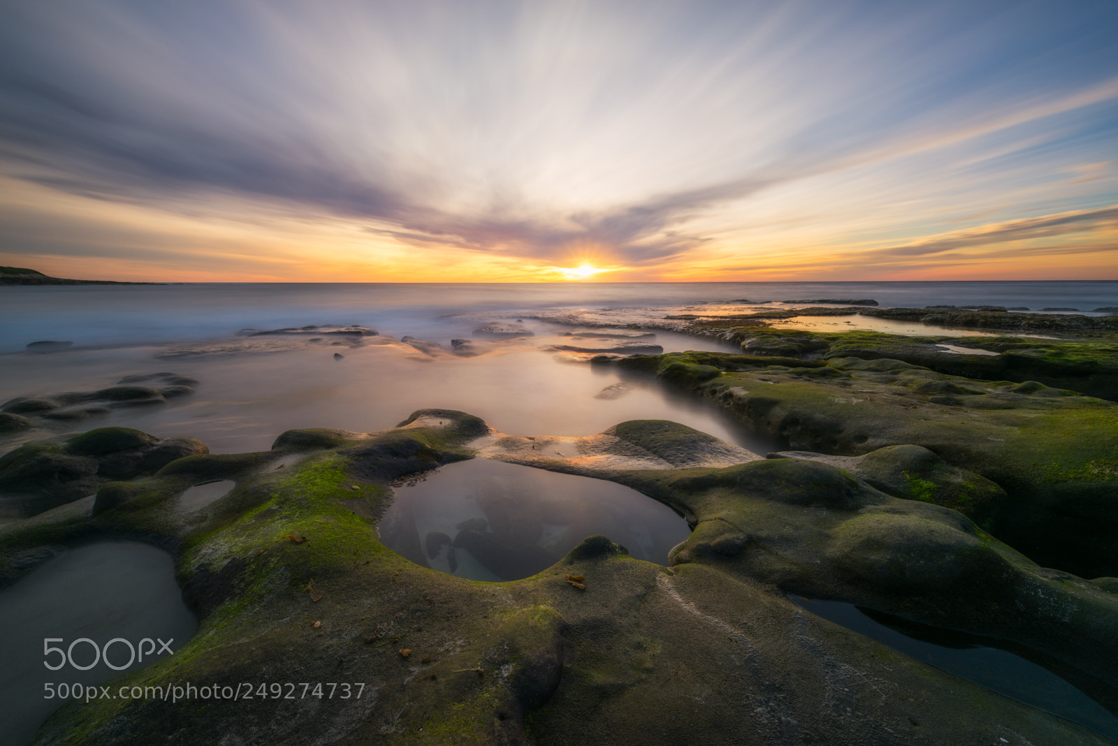 Nikon D810 sample photo. La jolla sunset photography