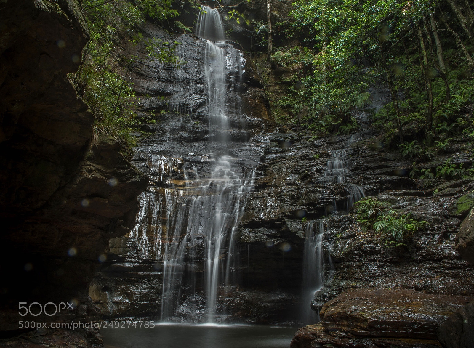 Nikon D7200 sample photo. Blue mountains waterfall photography