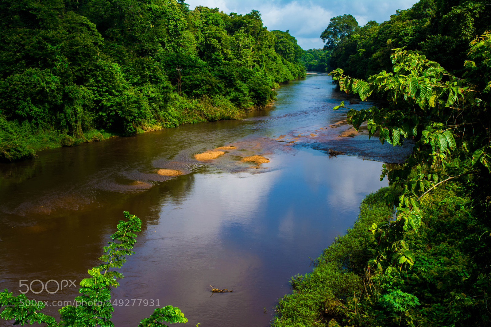 Nikon D5200 sample photo. Blueish river inside jungle photography