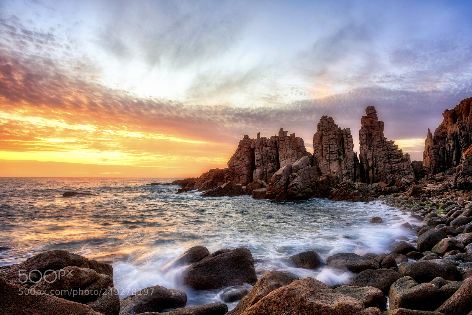 Nikon D810 sample photo. Sunset at cape woolamai photography