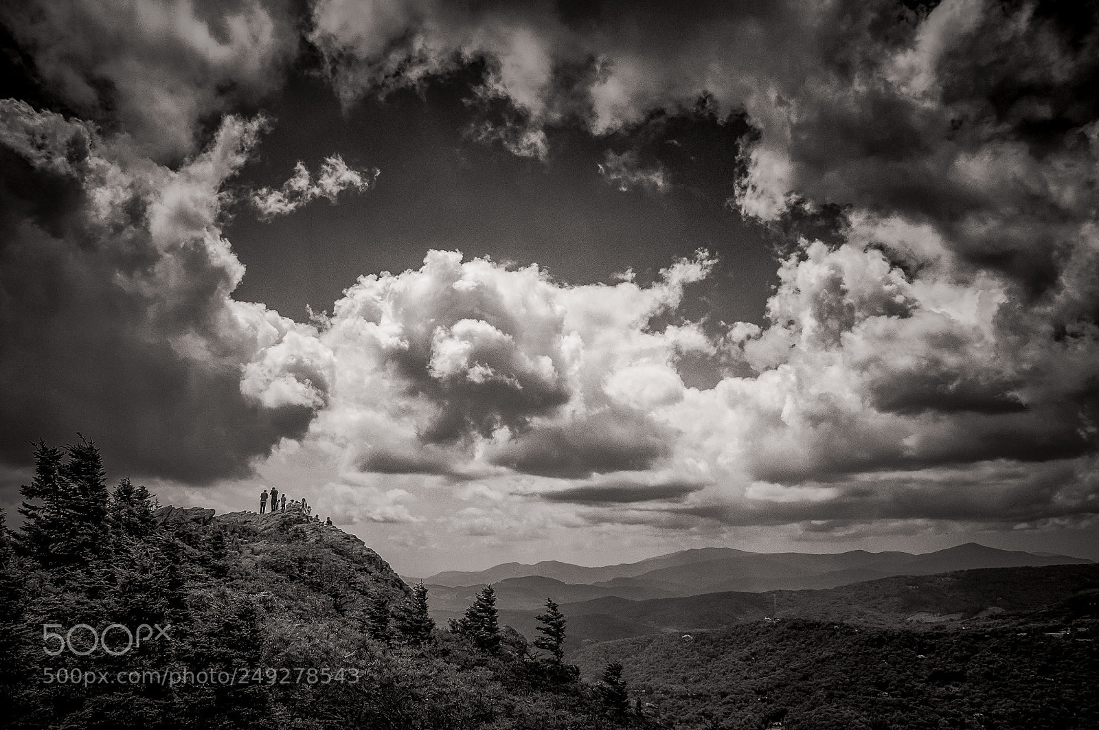 Nikon D90 sample photo. Grandfather overlook b&w photography