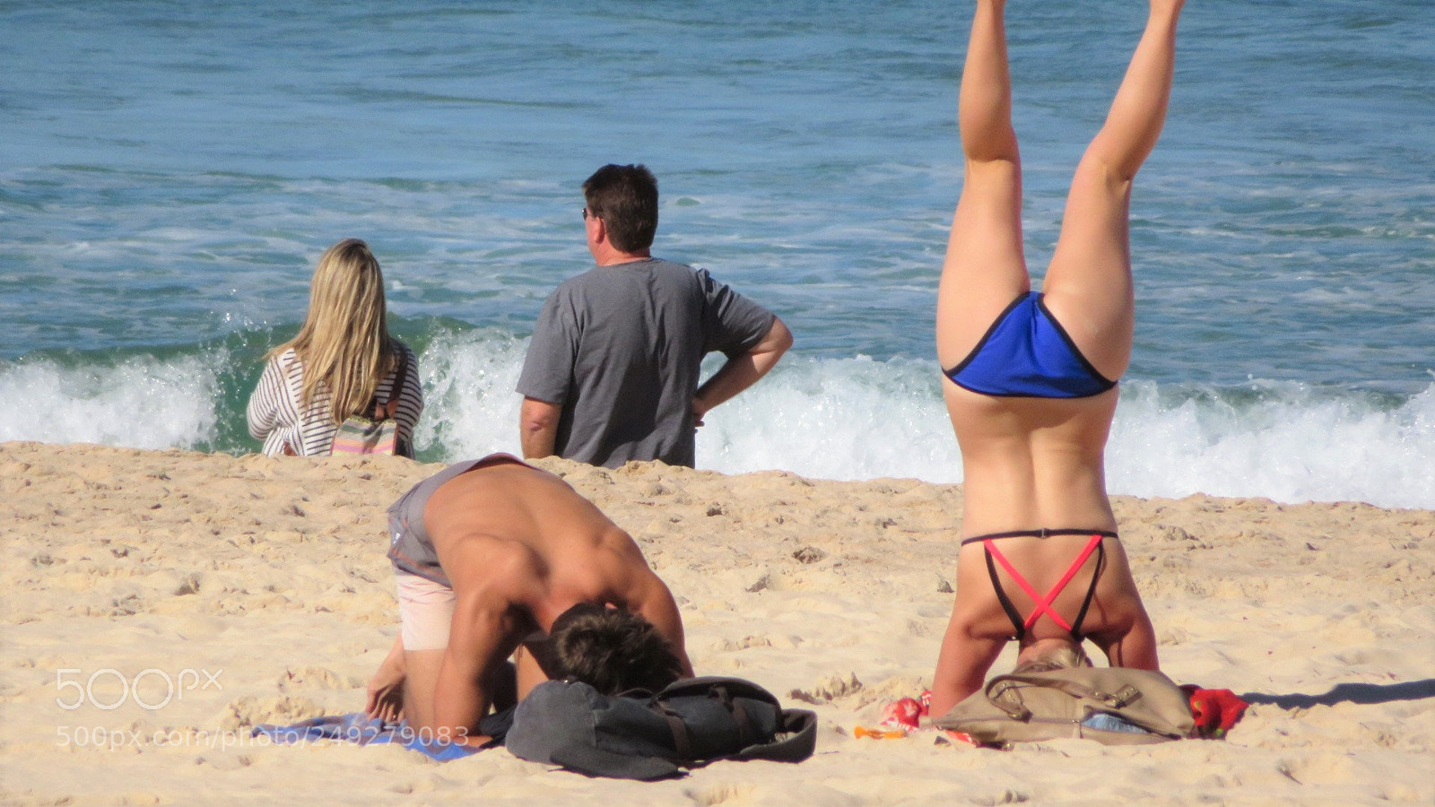 Canon PowerShot SX720 HS sample photo. Beach yoga photography