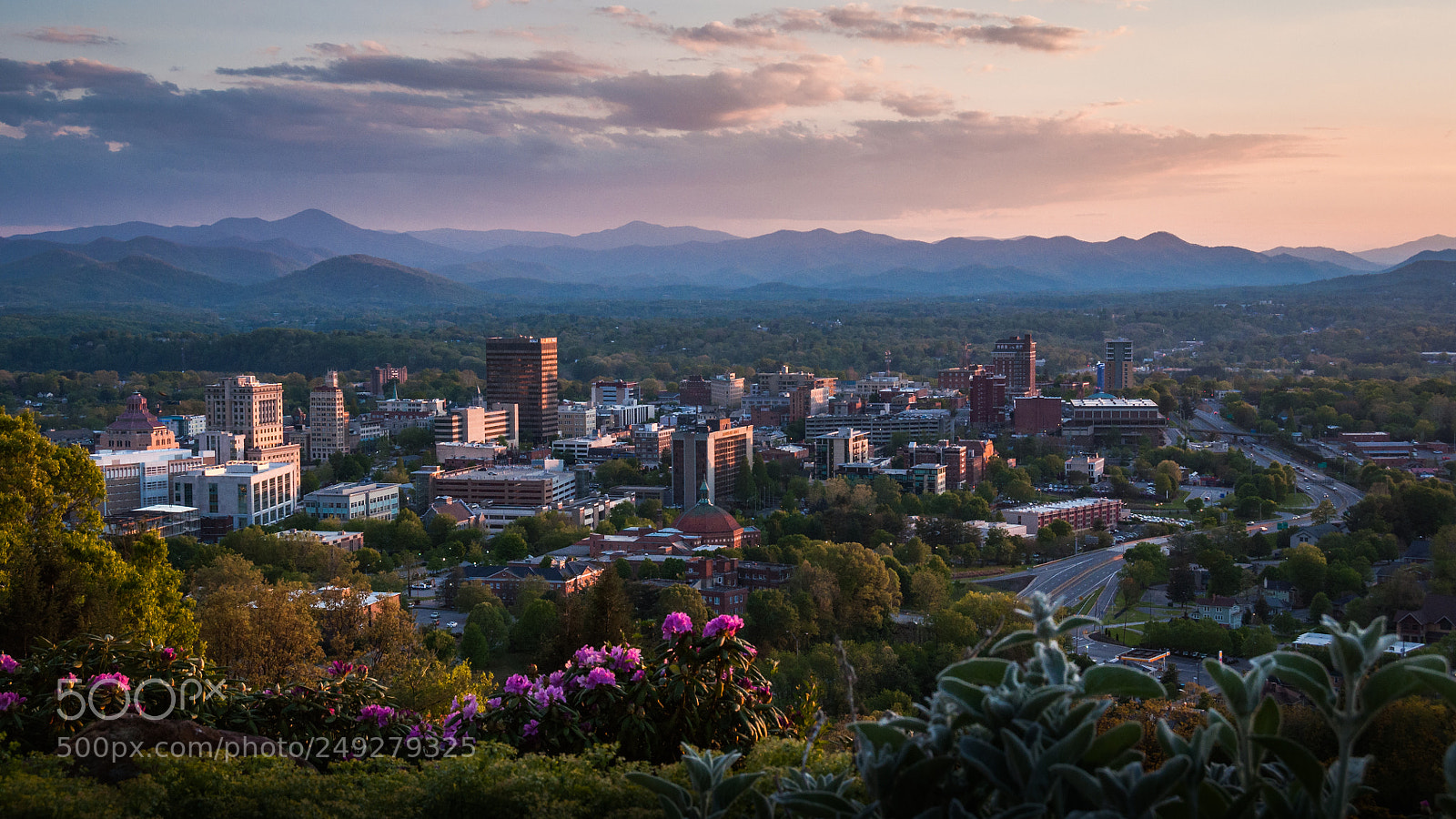 Nikon D90 sample photo. Sunset over asheville photography