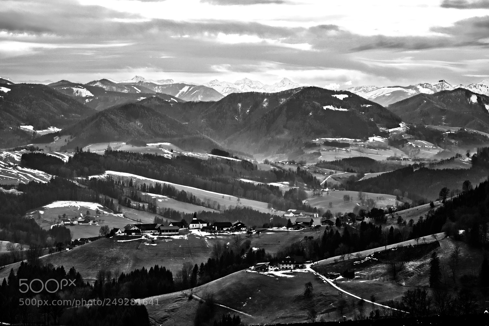 Nikon D800 sample photo. View to the alps photography