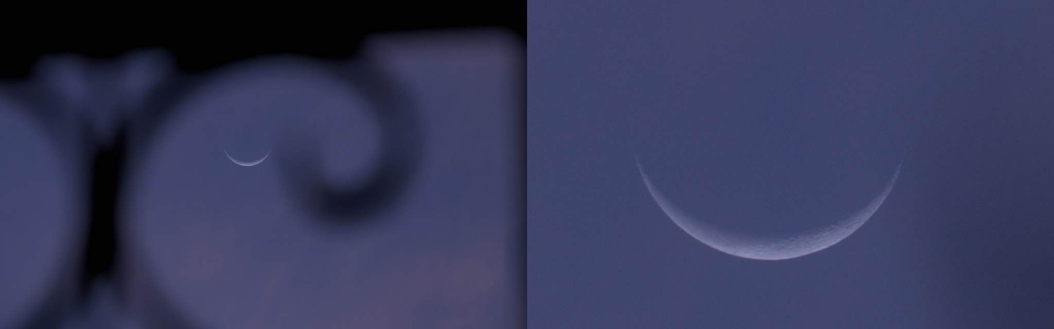 Canon EF-S 55-250mm F4-5.6 IS STM sample photo. Lua minguante na janela e zoom photography