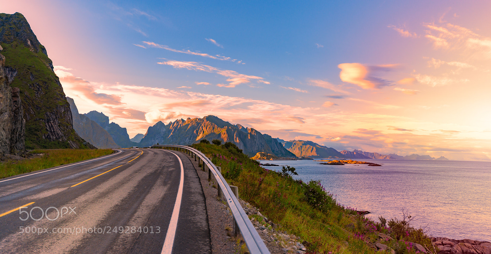 Nikon D800 sample photo. Empty road in norway photography