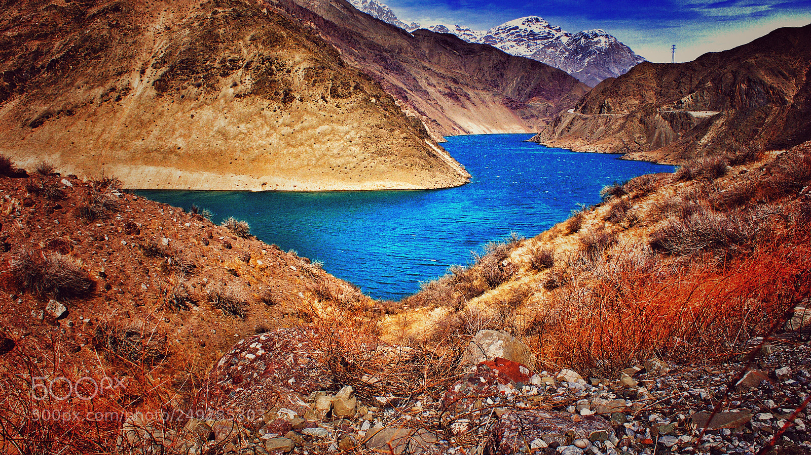 Sony Alpha DSLR-A200 sample photo. Tien shan mountains painted photography