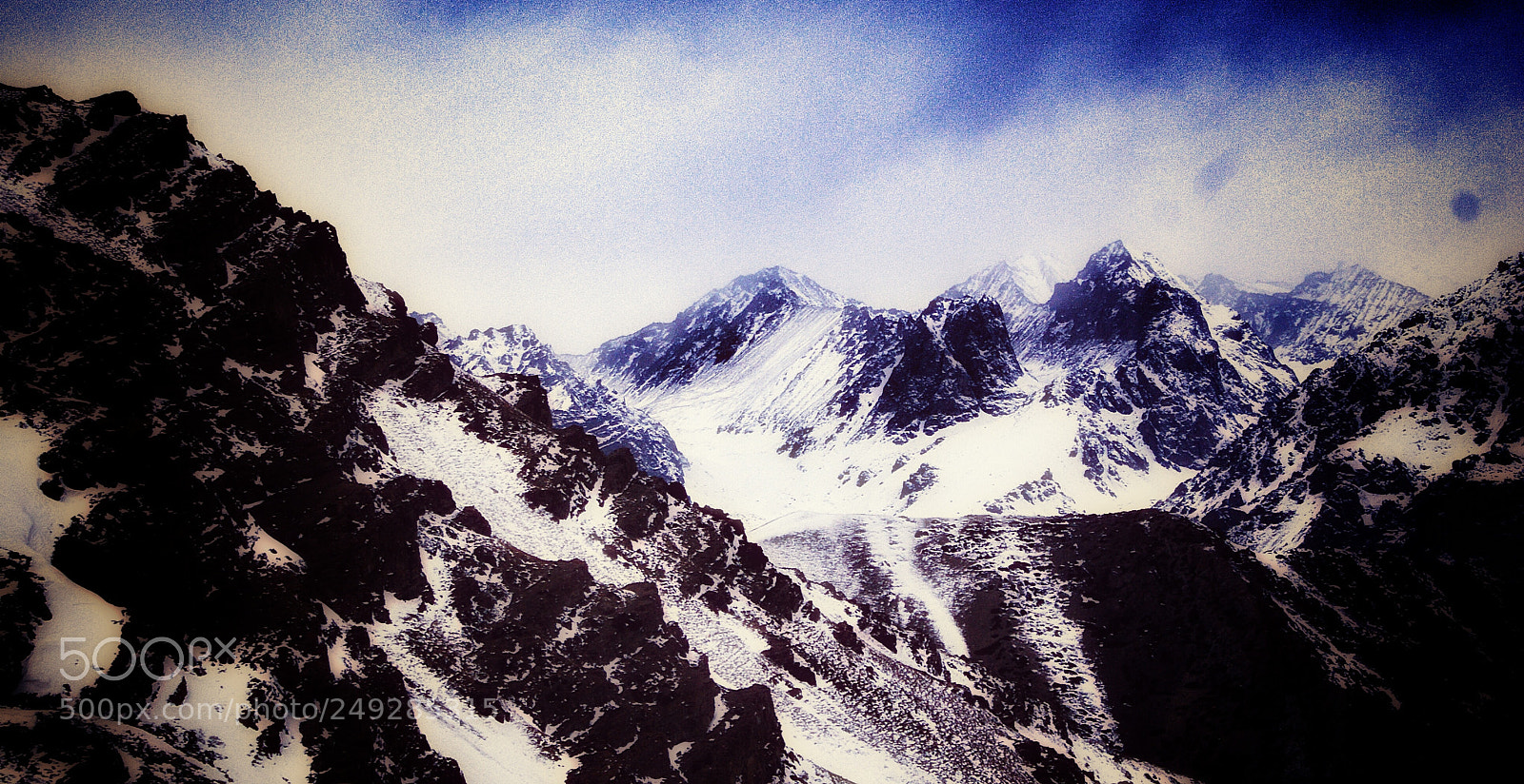 Sony Alpha DSLR-A200 sample photo. Tien shan mountains painted photography