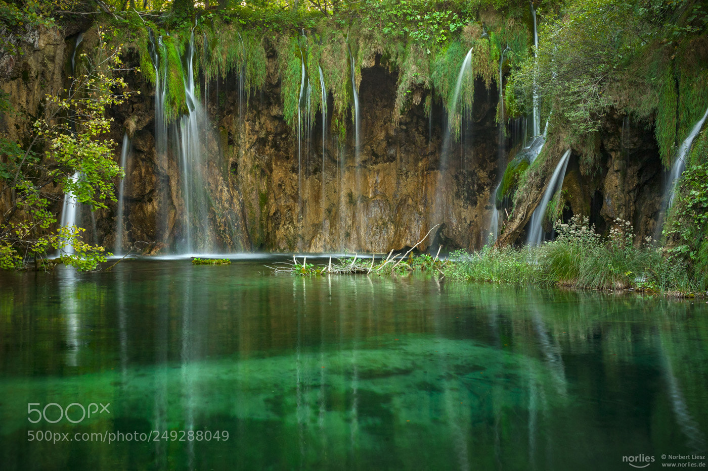 Canon EOS 5D sample photo. Green waterfall photography
