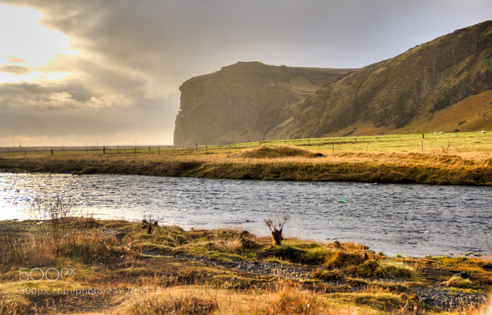 Canon EOS 600D (Rebel EOS T3i / EOS Kiss X5) sample photo. River outside skogafoss waterfall photography