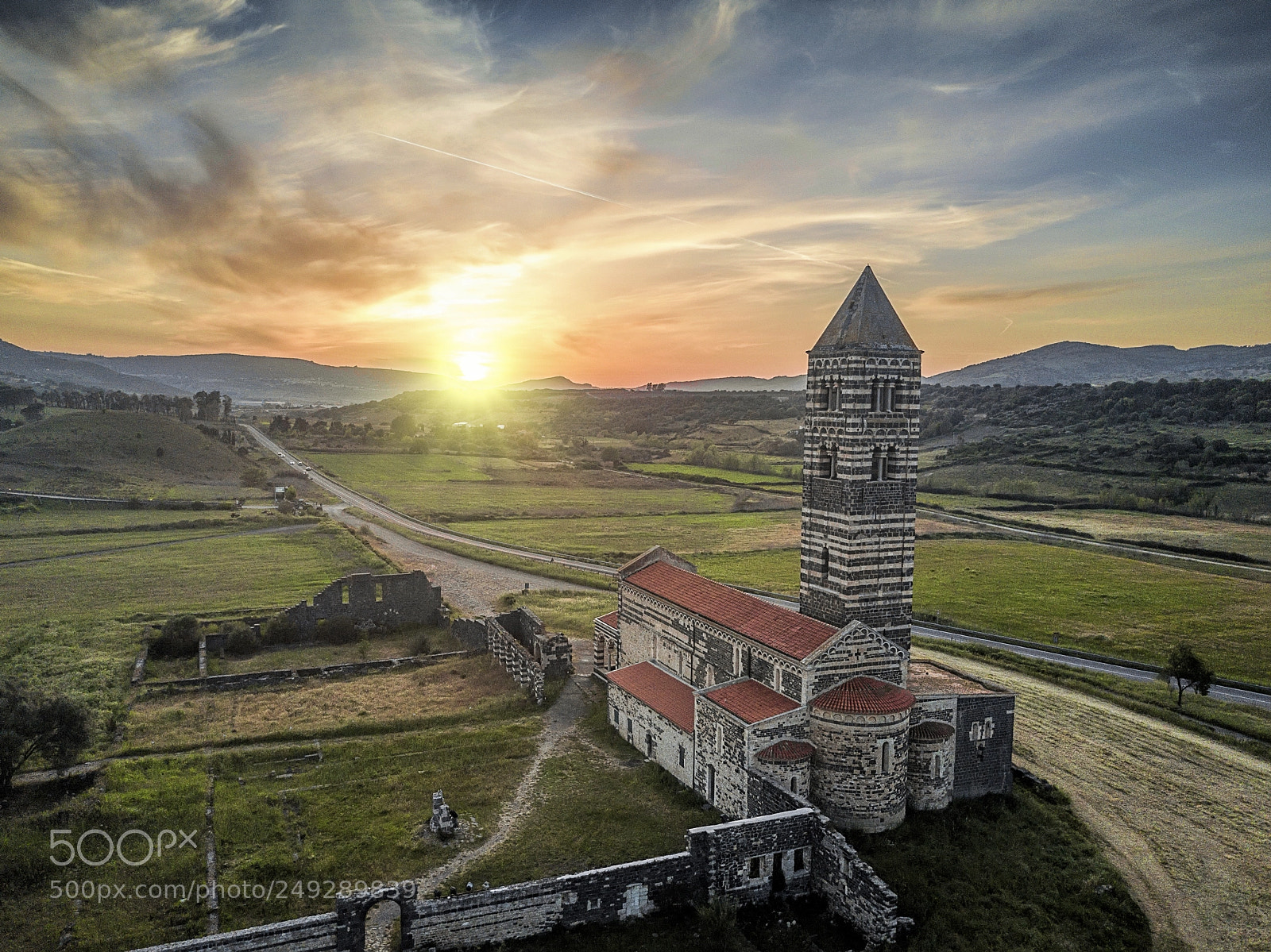 DJI FC220 sample photo. La basilica di saccargia photography