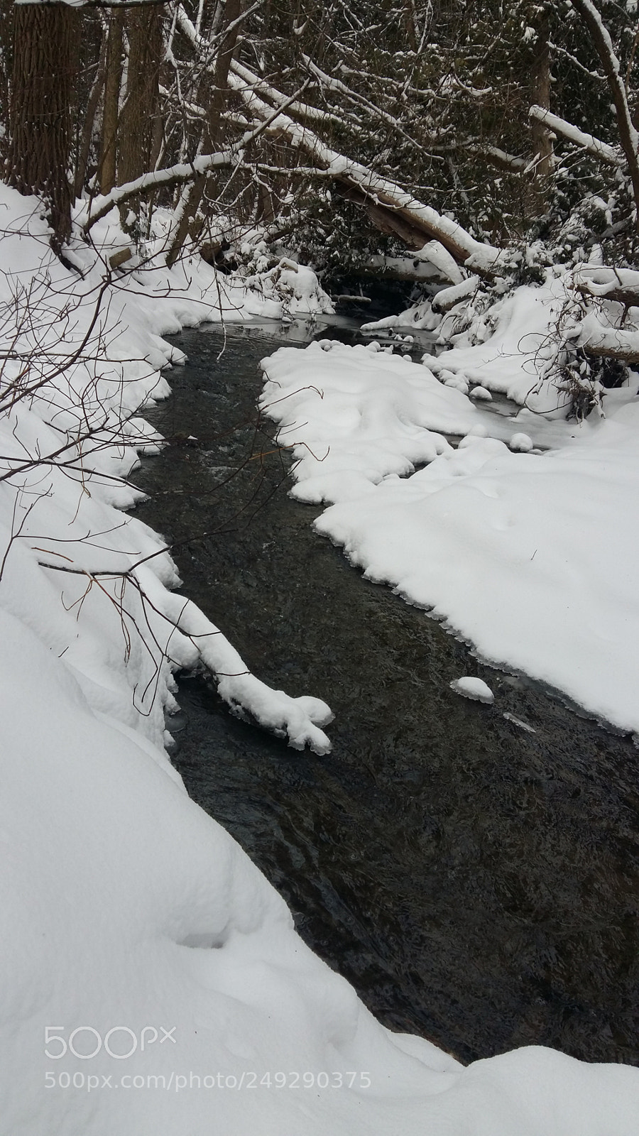 Samsung Galaxy A5 sample photo. Winter river photography