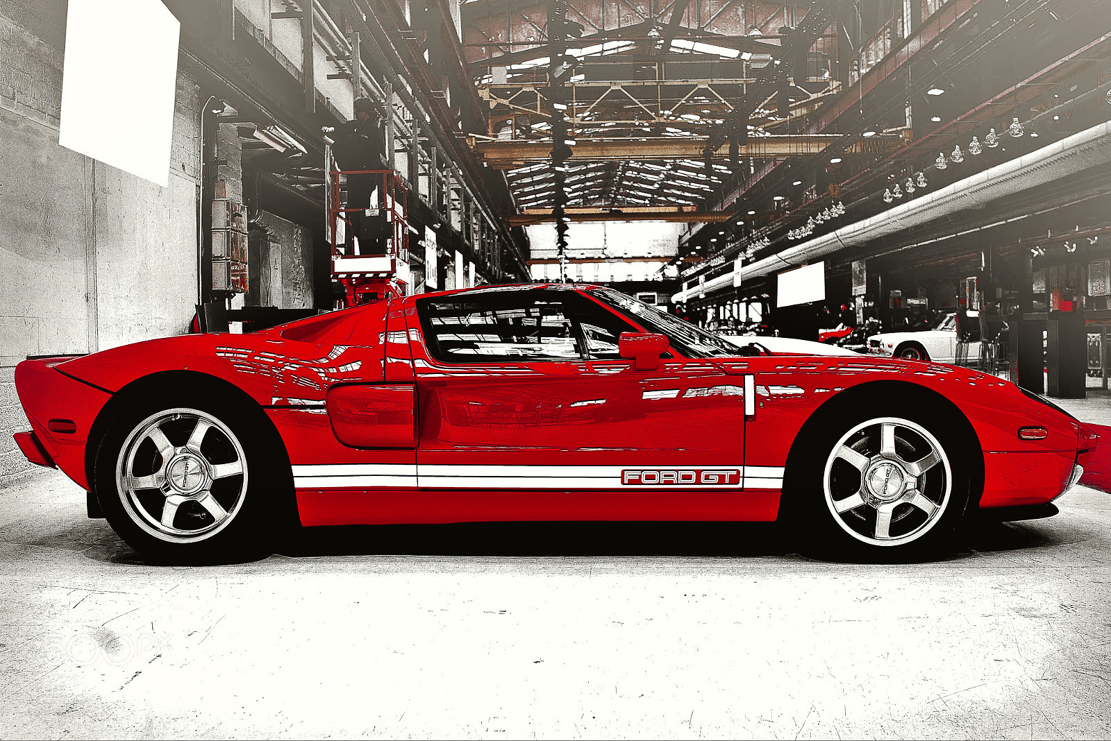 Sony a7R III sample photo. Ford gt hot red photography