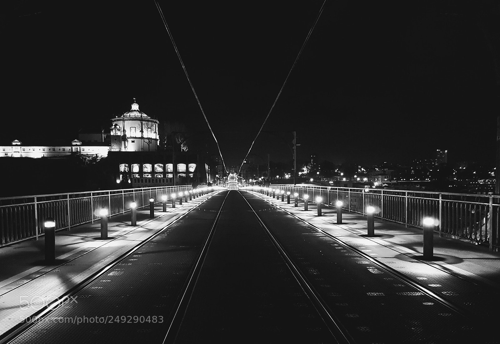 Samsung Galaxy S7 sample photo. Metro line by night photography