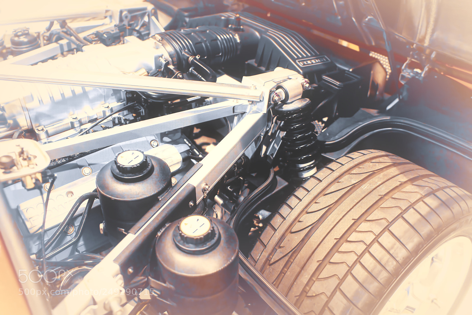 Sony a7R III sample photo. Ford gt engine 5.4l photography