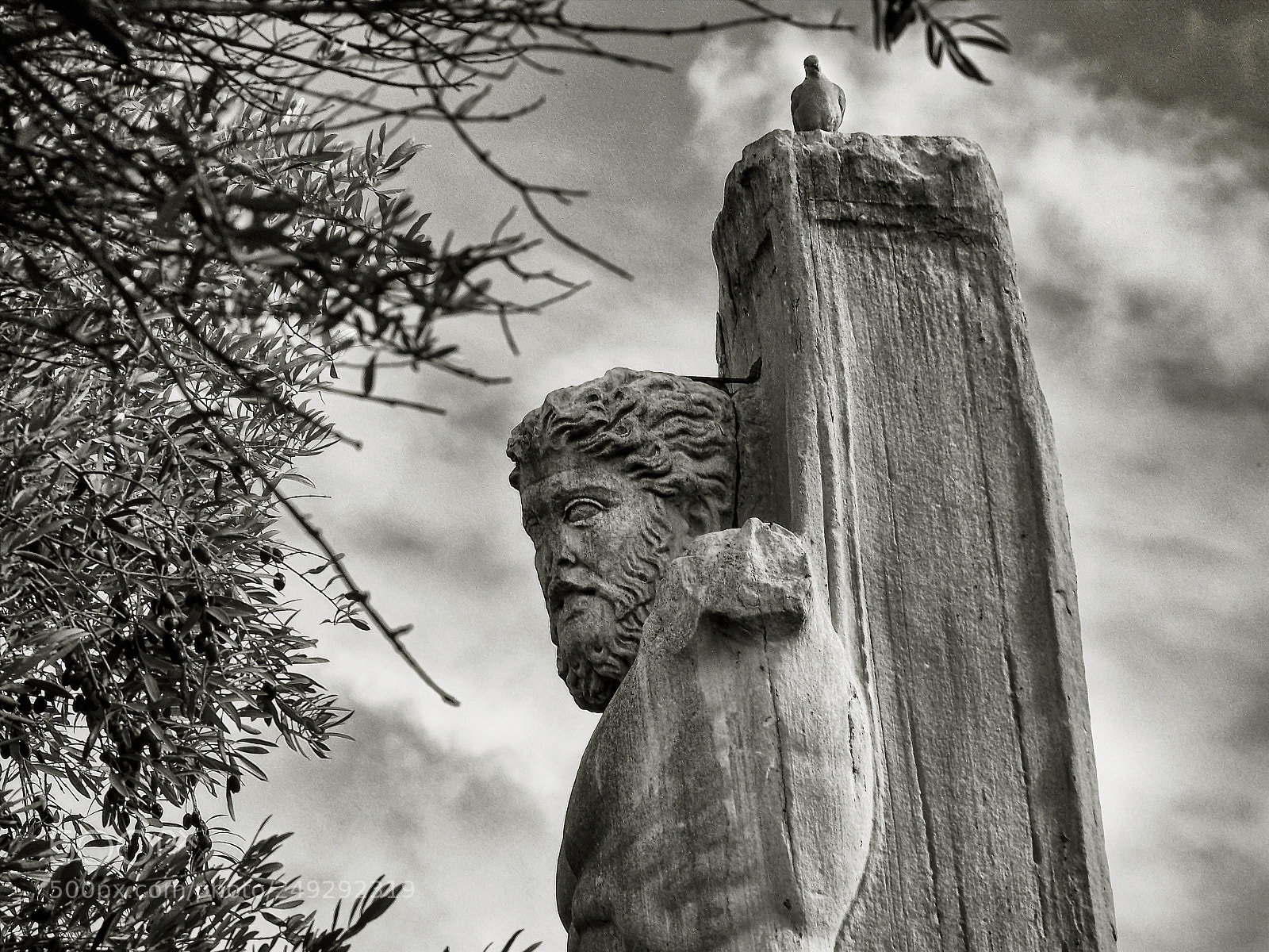 Olympus OM-D E-M10 sample photo. The statue and the photography