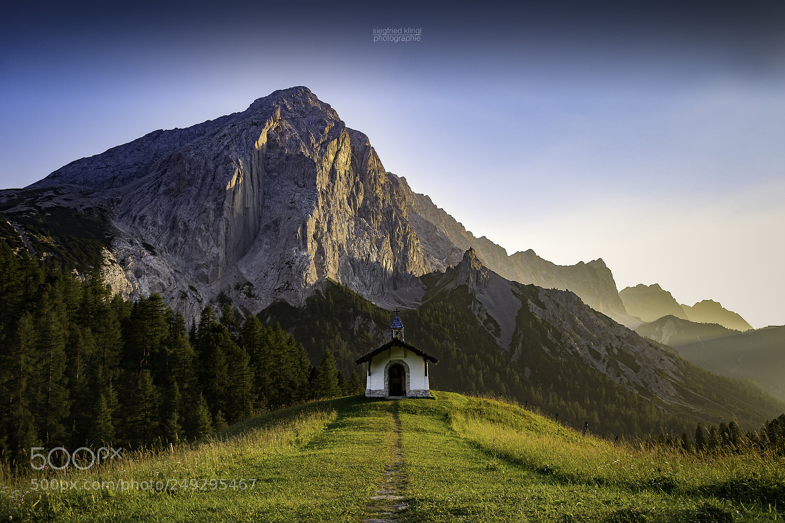 Nikon D7100 sample photo. Chapel in the alps photography