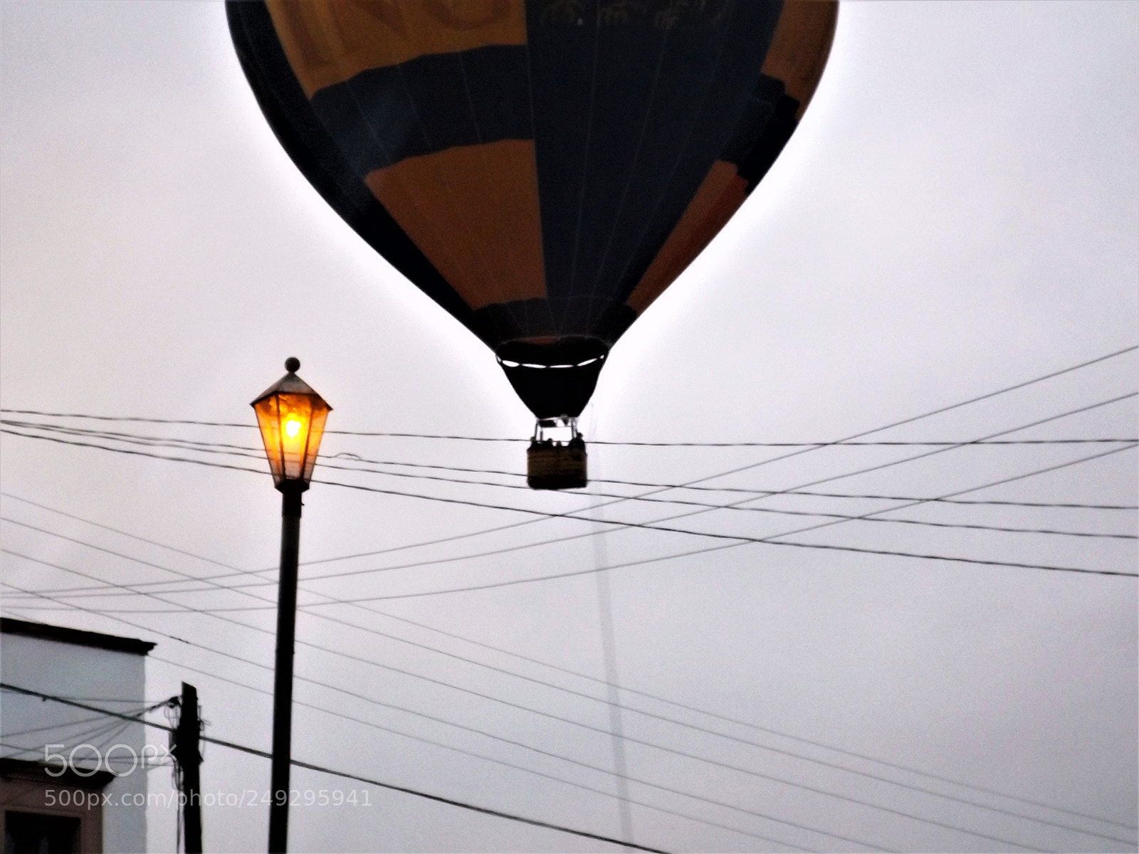 Fujifilm FinePix S4800 sample photo. Aerostat taking off early photography