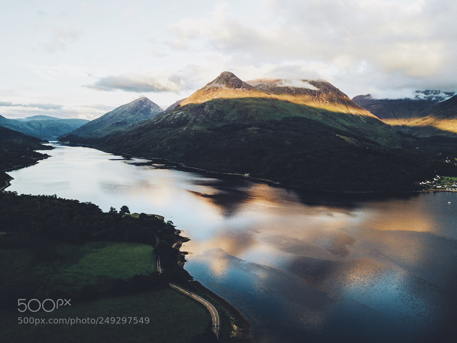 DJI FC220 sample photo. Towards glencoe photography