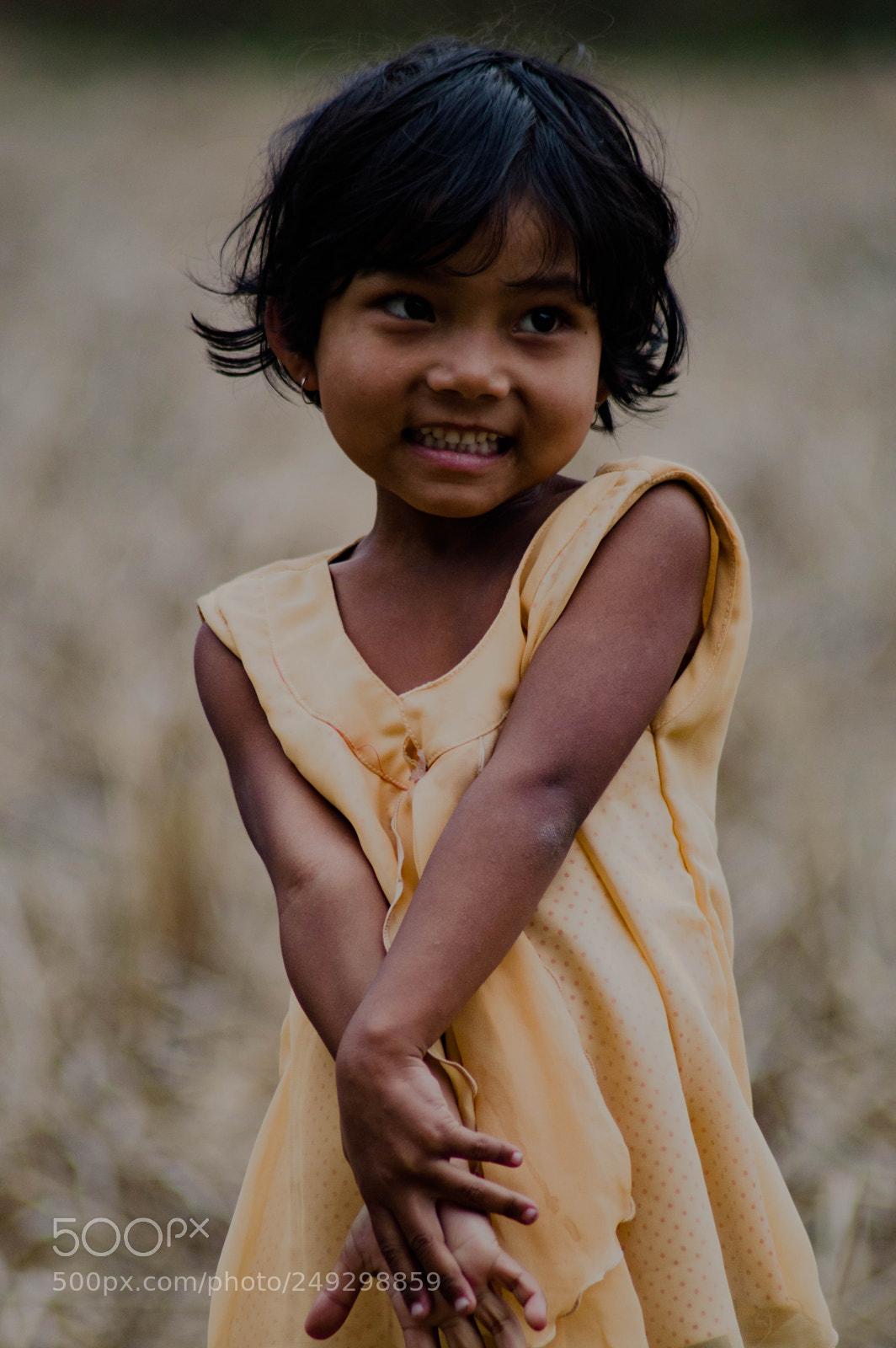 Nikon D3200 sample photo. Shy girl photography