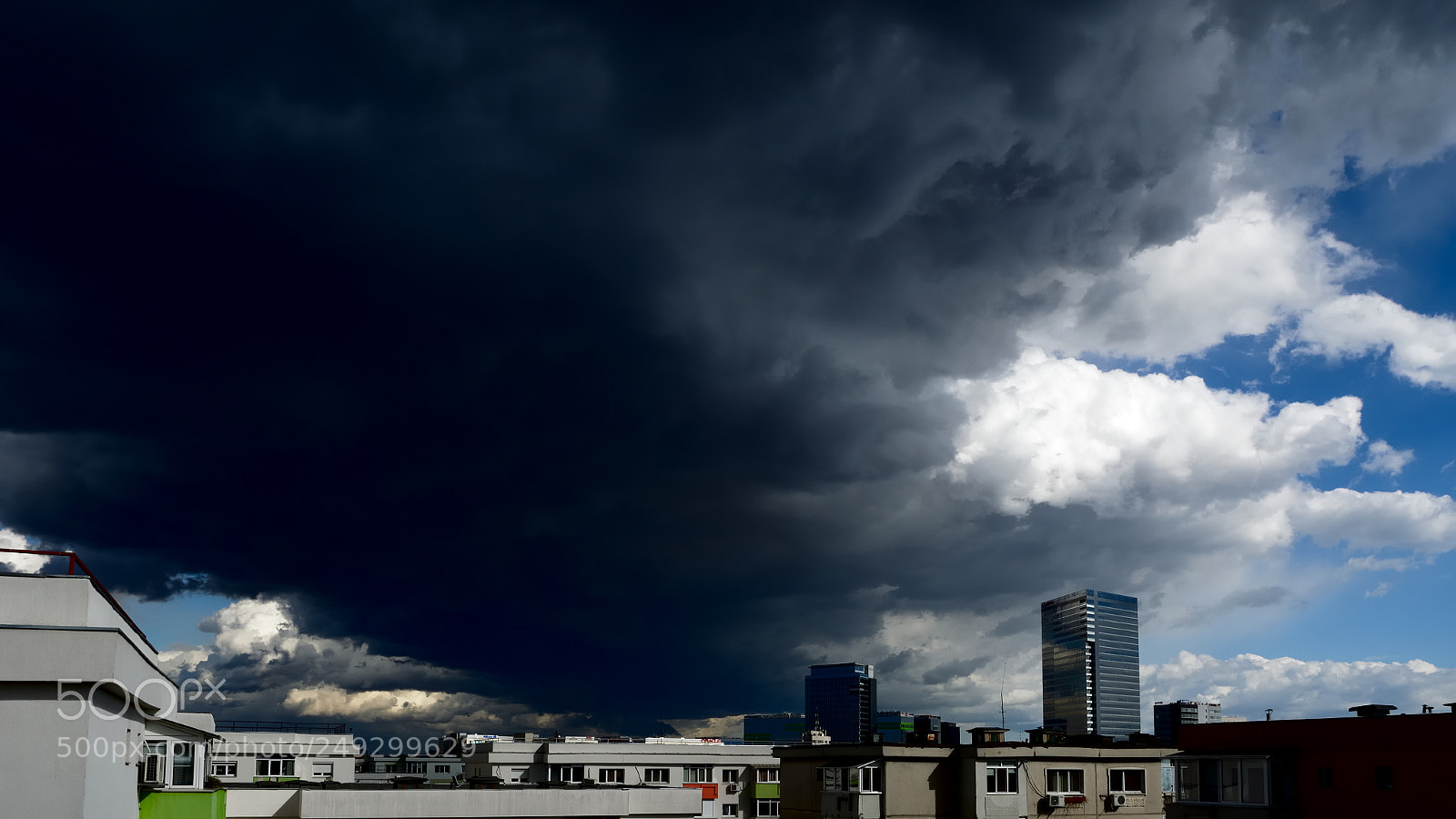 Nikon D5200 sample photo. Clouds over the city photography