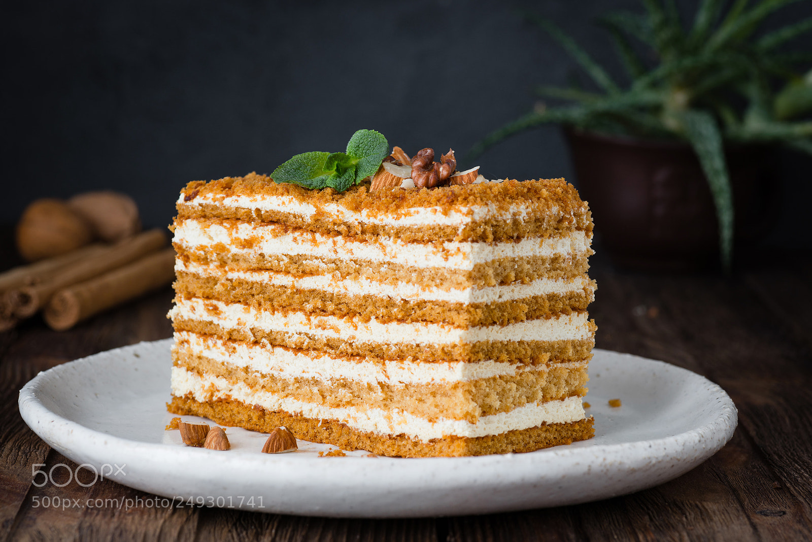 Nikon D810 sample photo. Slice of layered honey photography
