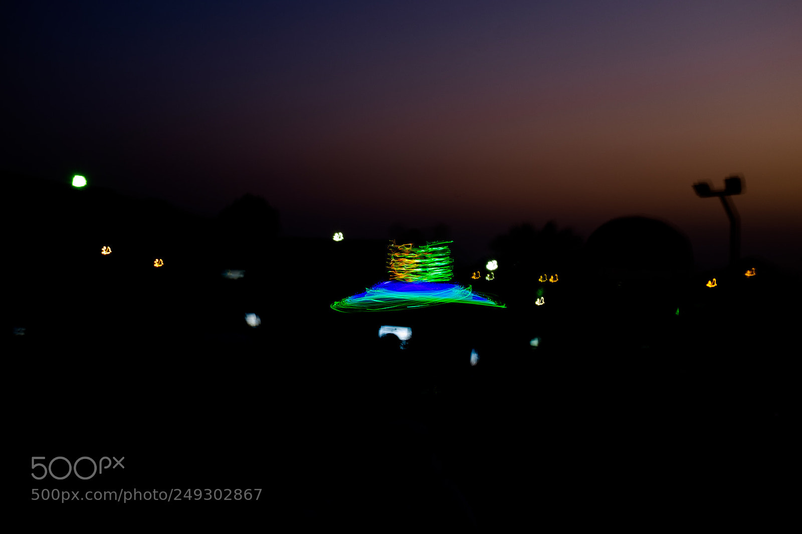 Fujifilm X100T sample photo. Light-painting photography