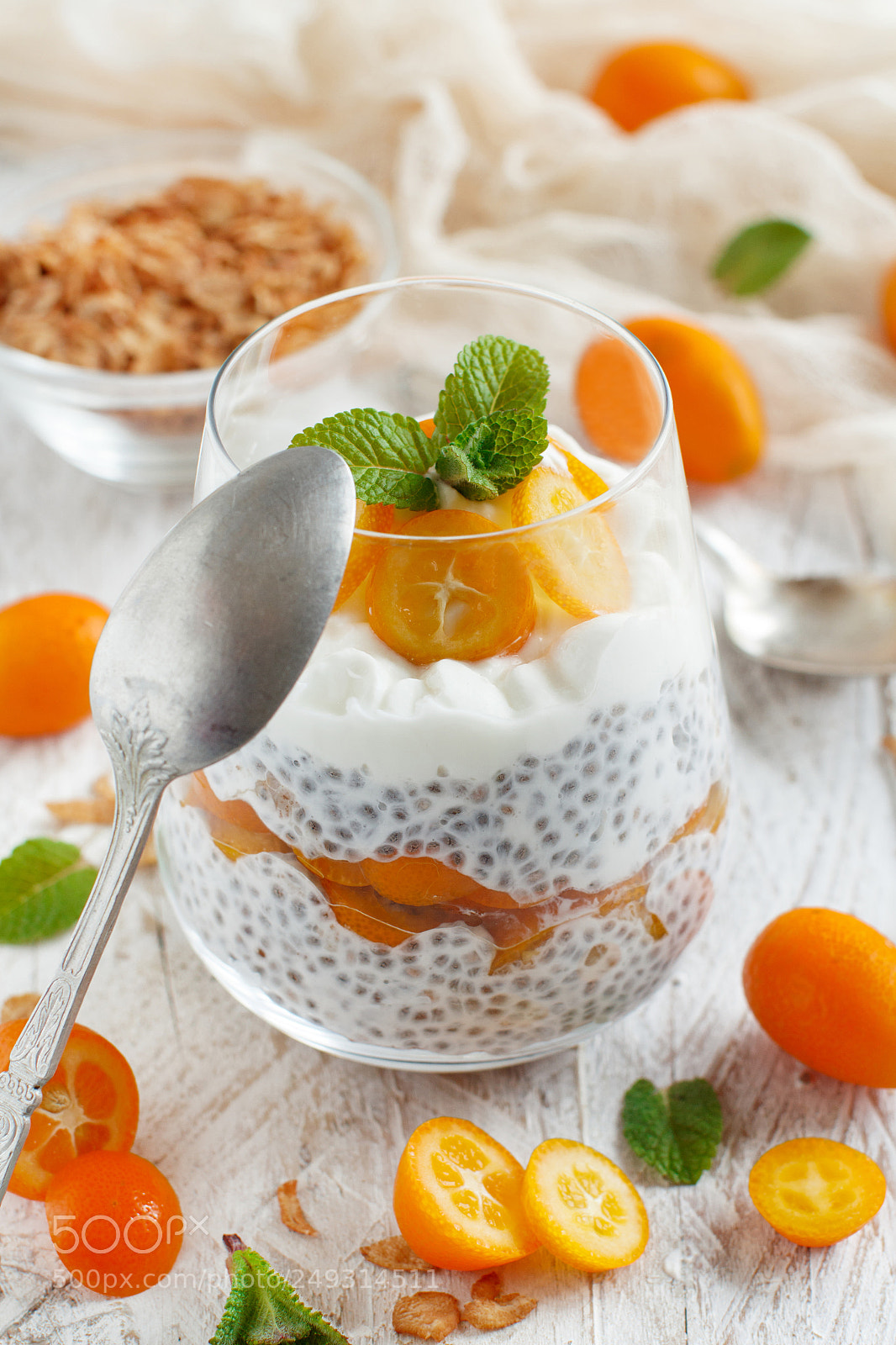 Canon EOS 650D (EOS Rebel T4i / EOS Kiss X6i) sample photo. Chia pudding parfait with photography