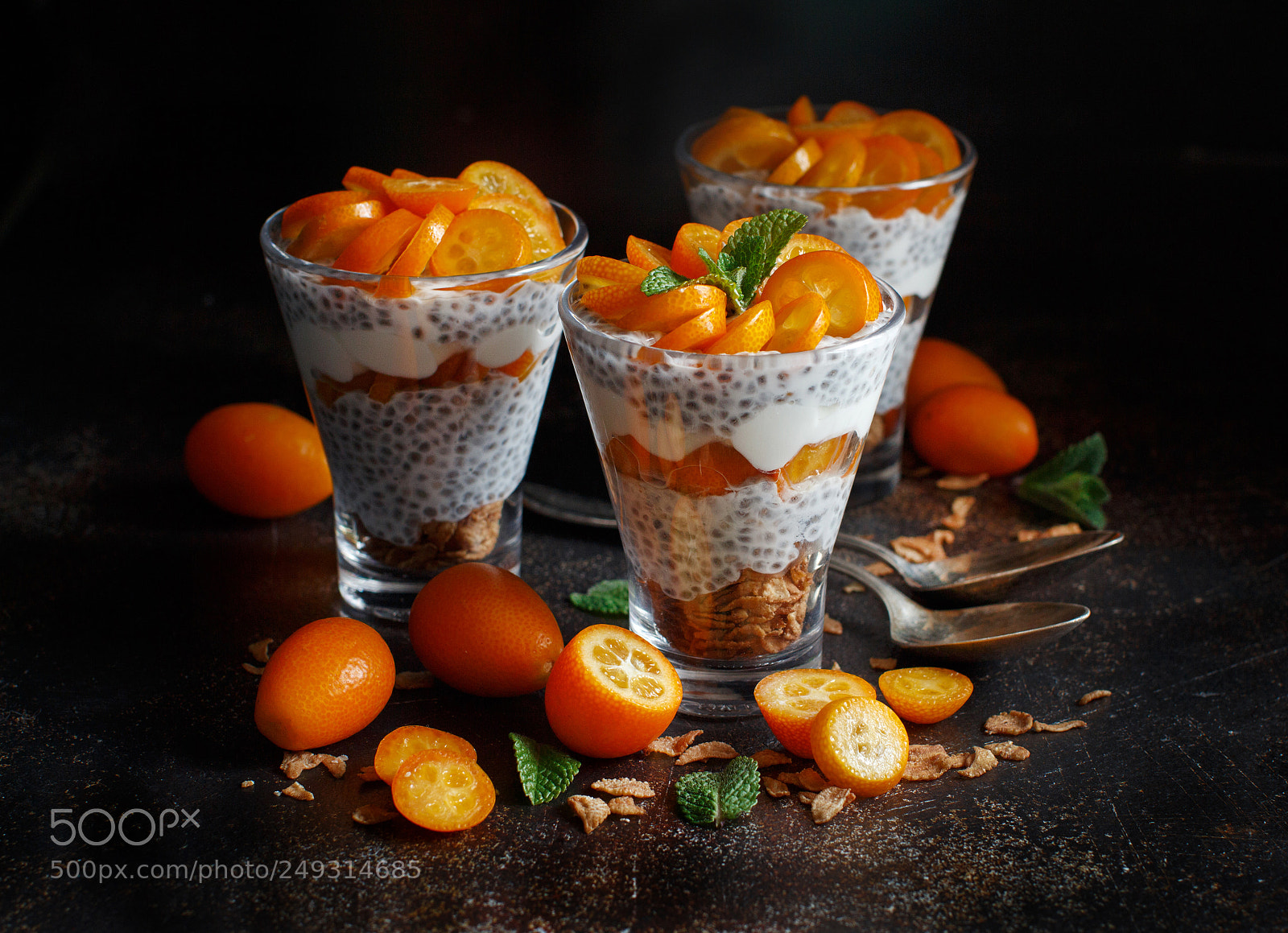Canon EOS 650D (EOS Rebel T4i / EOS Kiss X6i) sample photo. Chia pudding parfait with photography
