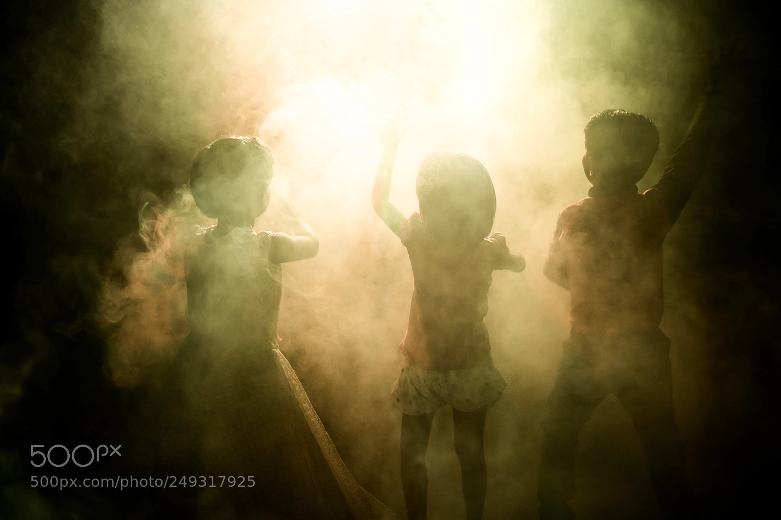 Sony a7 II sample photo. Children in the smoke photography