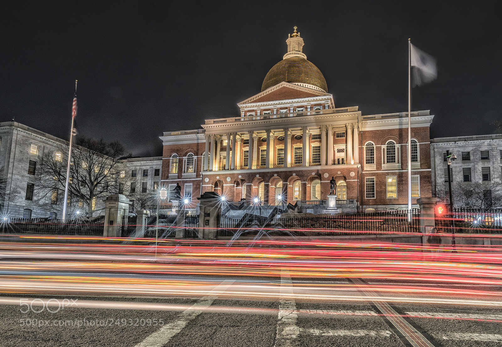 Nikon D810 sample photo. Us boston state house photography