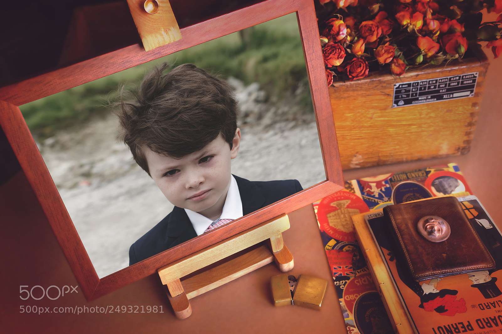 Sony Alpha NEX-5N sample photo. Painting easel communion boy photography