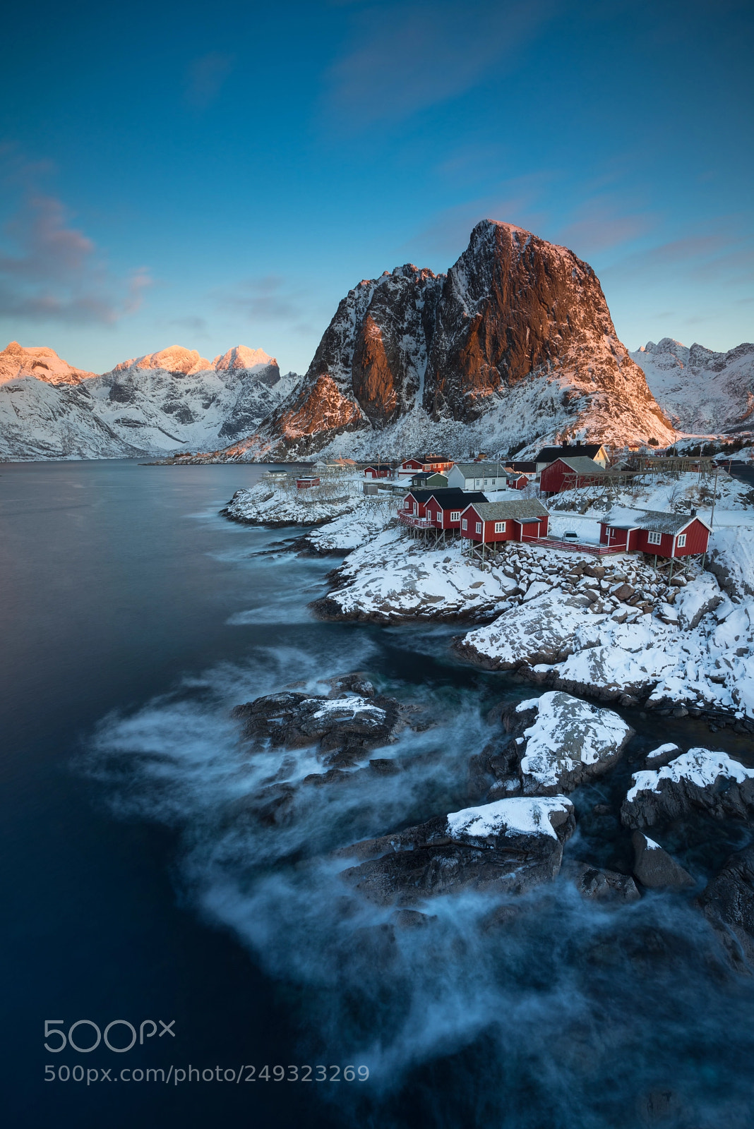 Sony a7R sample photo. Hamnoy sunrise photography