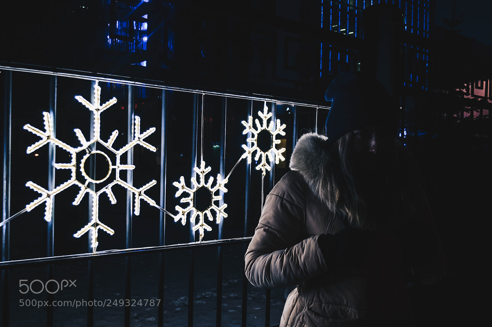 Nikon D3100 sample photo. Girl in winter photography