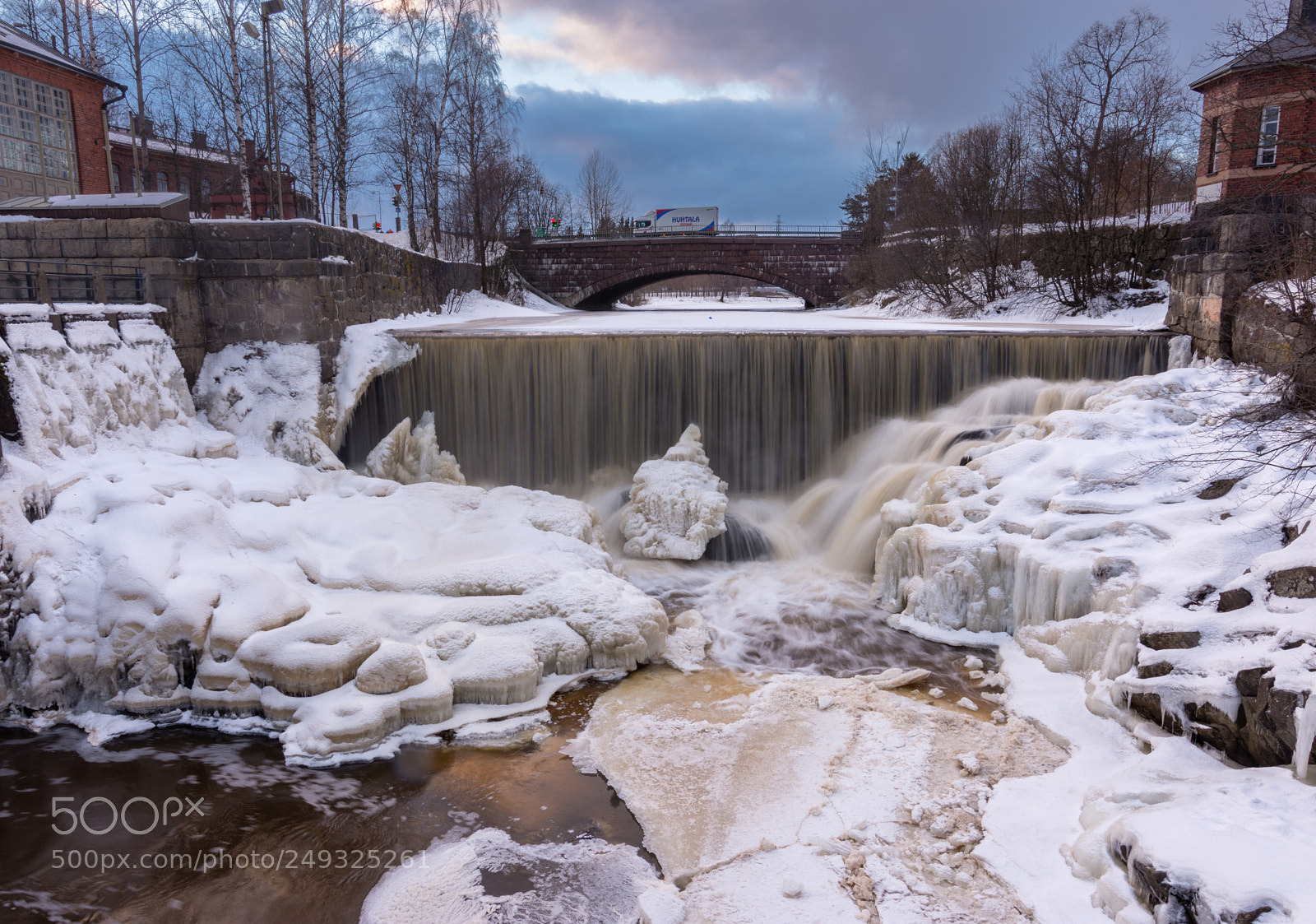 Nikon D7200 sample photo. Icy rapids photography