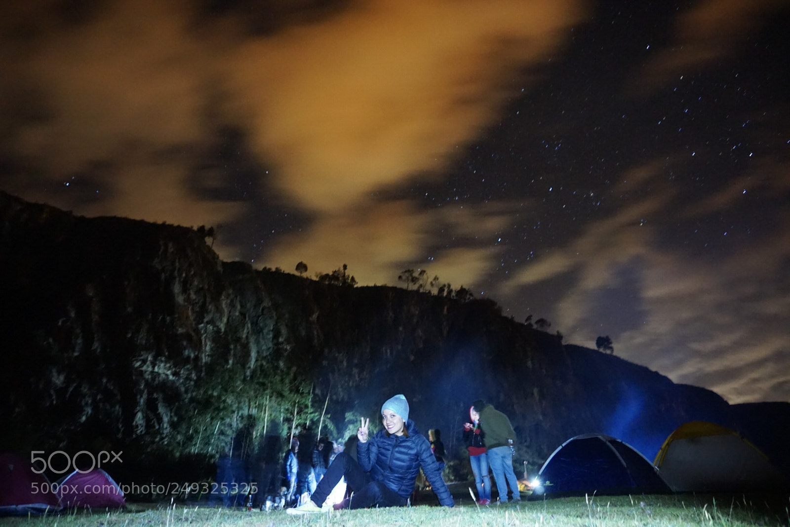 Sony a6000 sample photo. Camping under stars photography