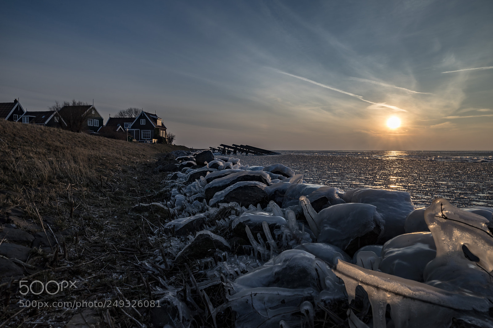 Sony a7 II sample photo. Winter sunrise at marken photography