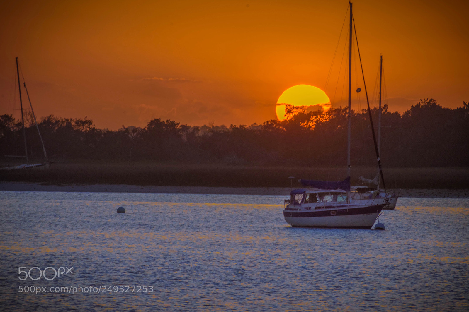 Nikon D7200 sample photo. Sailboat sunset amelia island photography