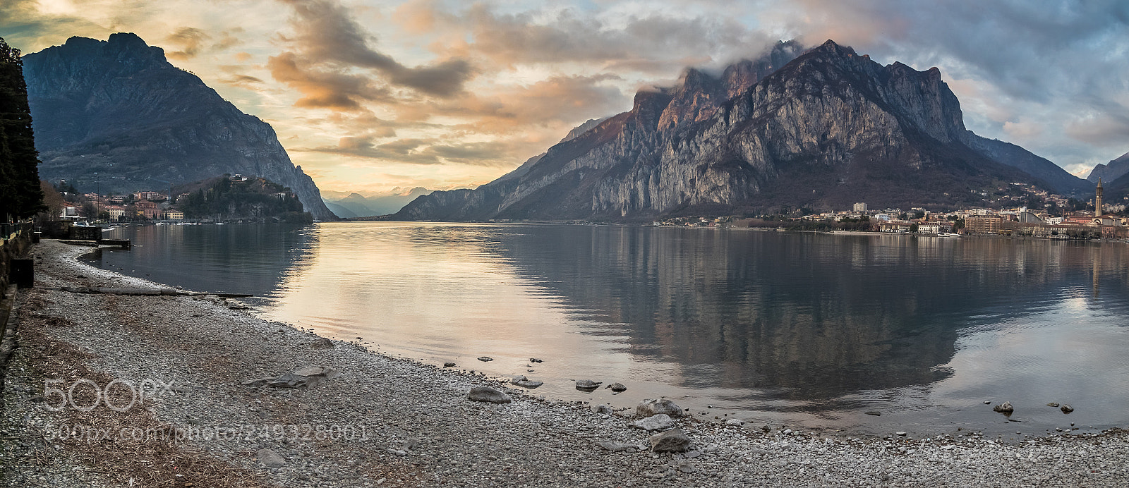 Canon EOS 7D Mark II sample photo. Tramonto su lecco photography