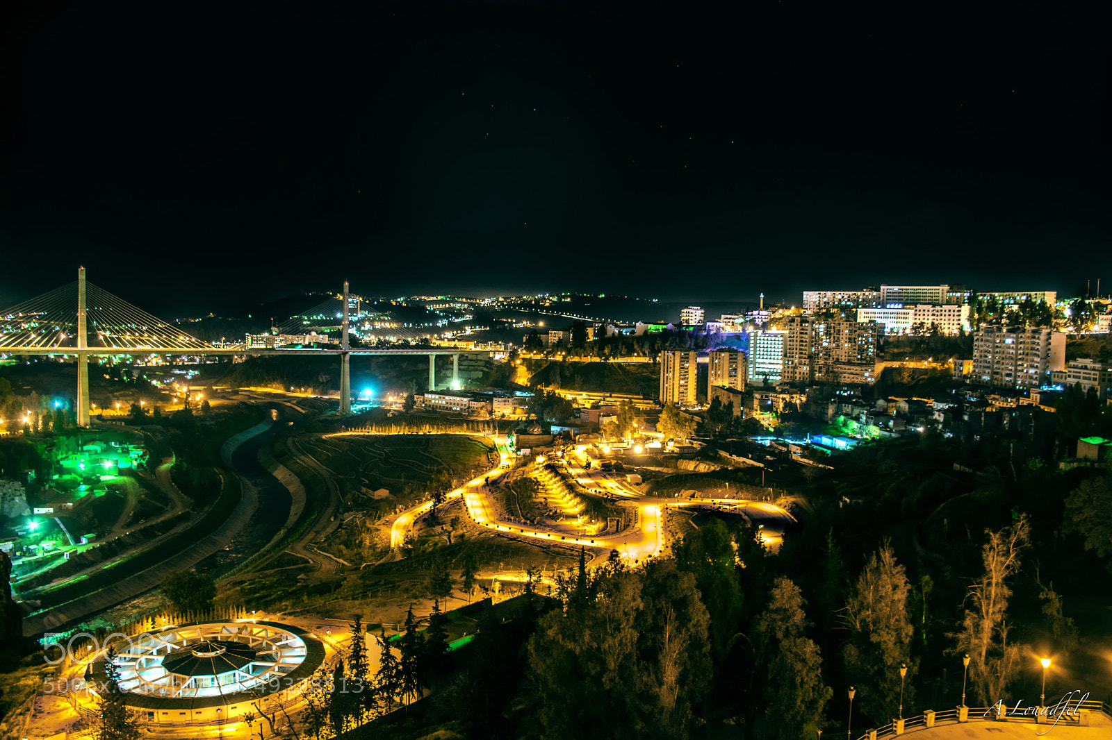 Nikon D7100 sample photo. Constantine by night photography