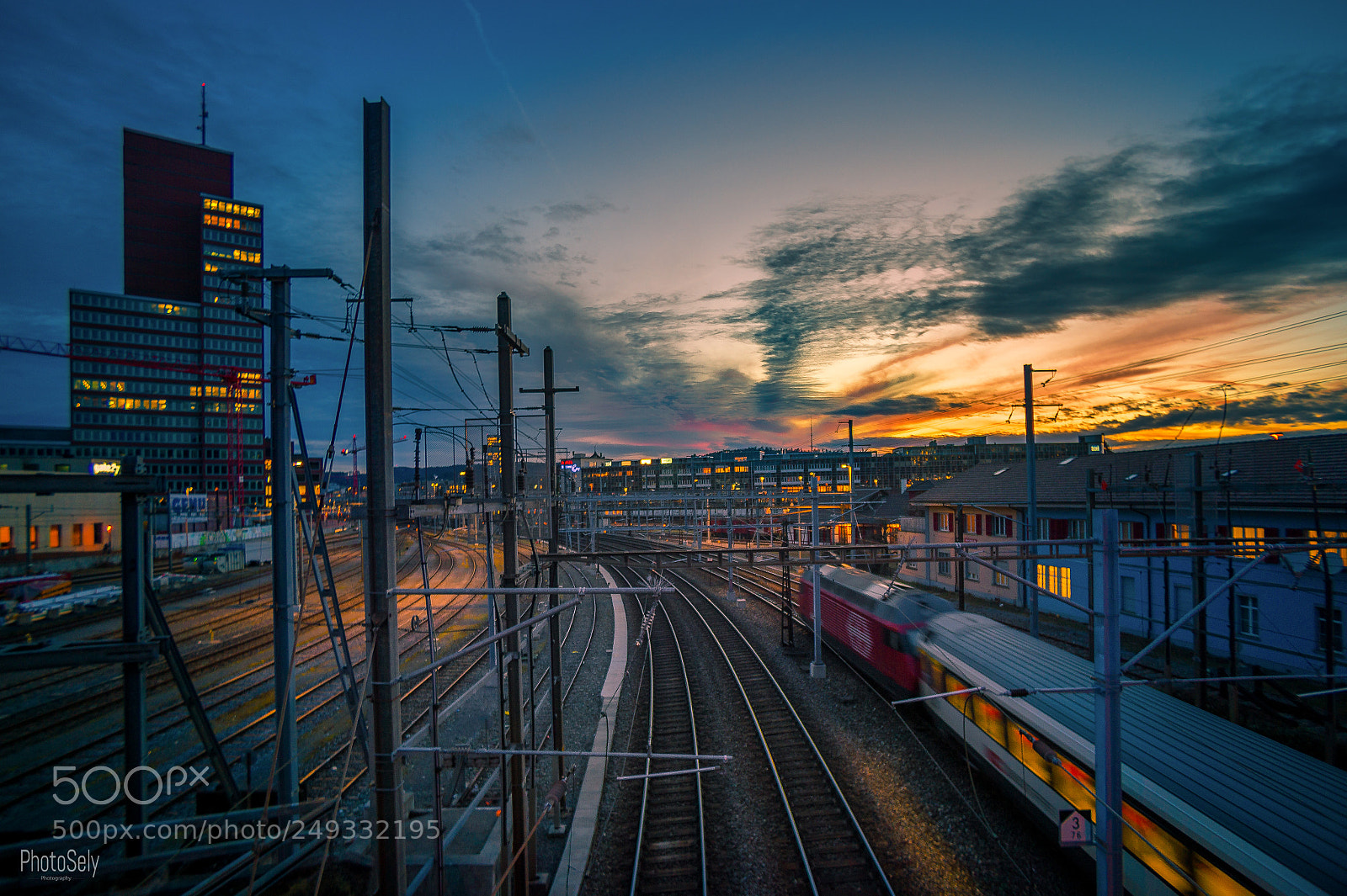 Nikon Df sample photo. Sunset winterthur photography