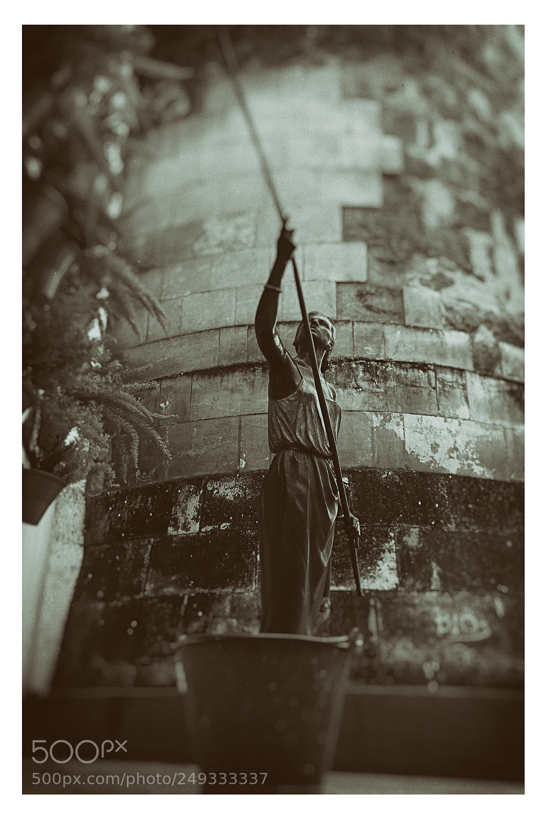 Fujifilm X100S sample photo. Woman watering. aging photography