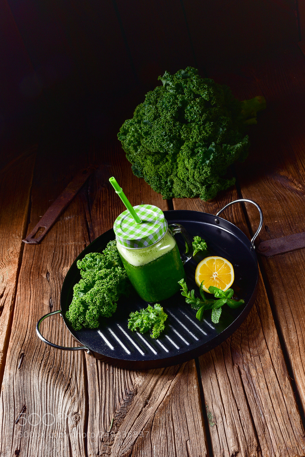 Nikon D810 sample photo. Kale smoothie photography