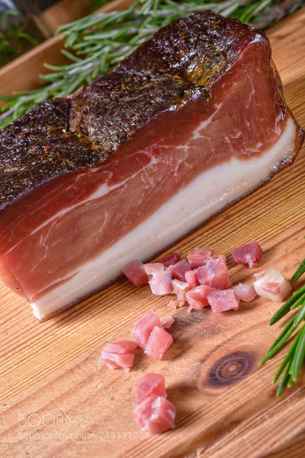 Nikon D810 sample photo. Smoked south tyrolean bacon photography