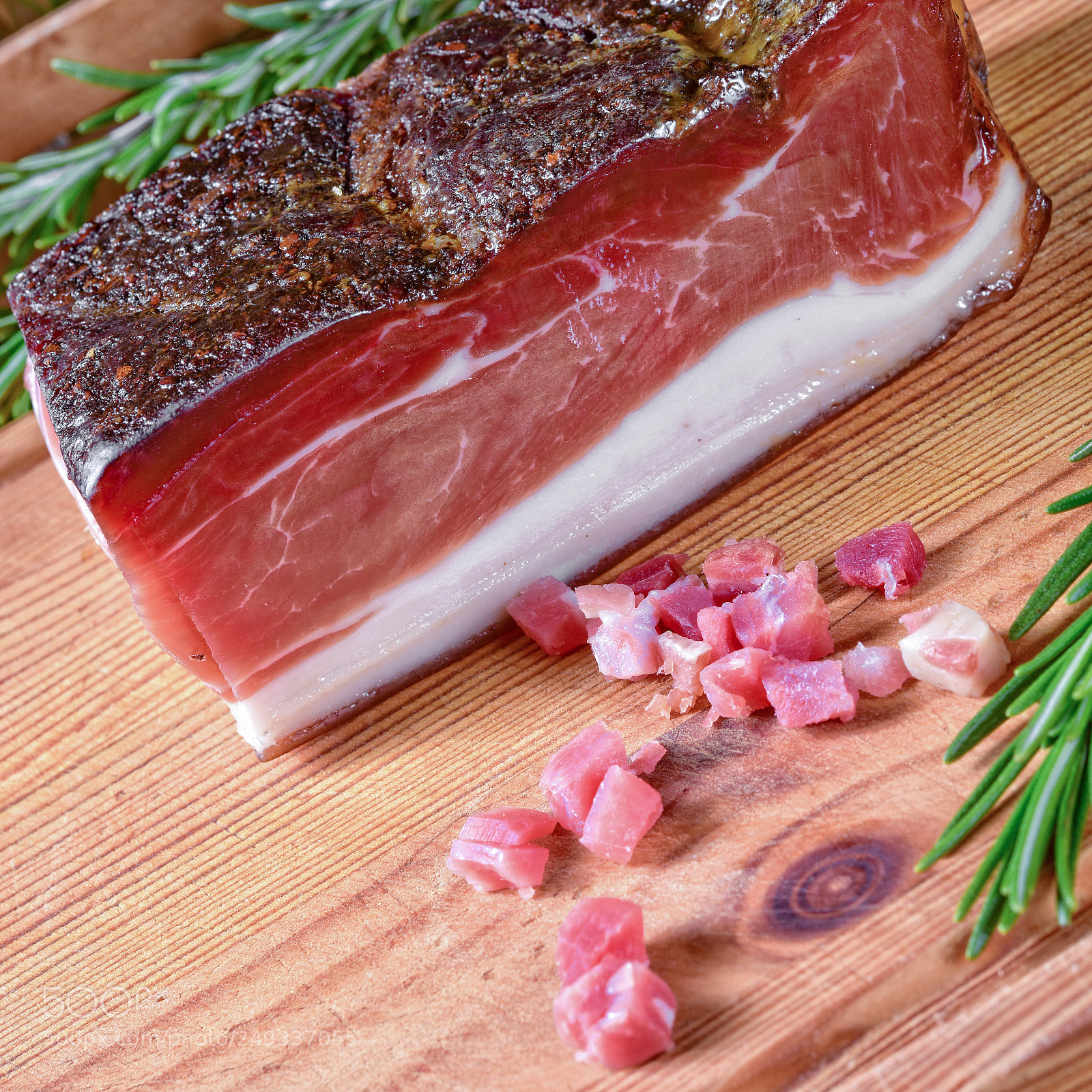 Nikon D810 sample photo. Smoked south tyrolean bacon photography