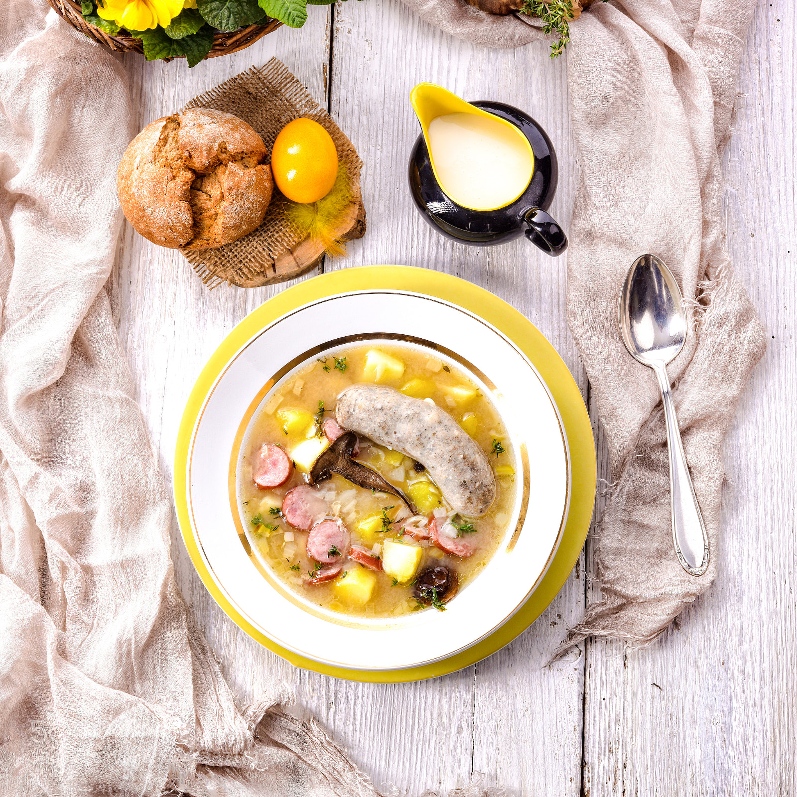 Nikon D810 sample photo. Polish easter soup photography